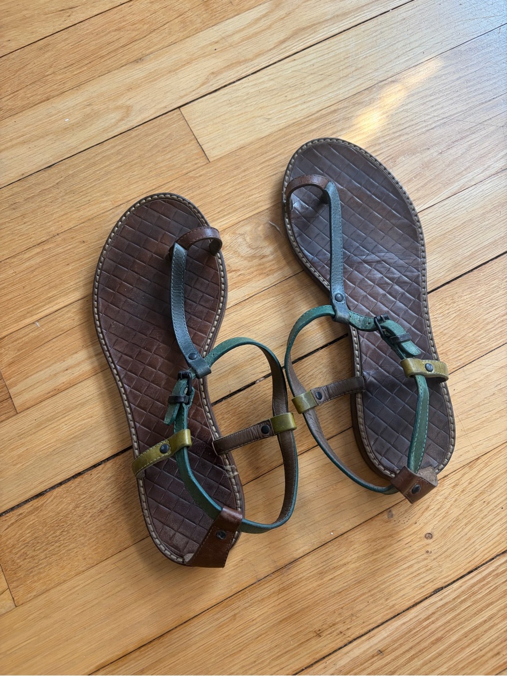 Bottega Veneta T Strap Sandals